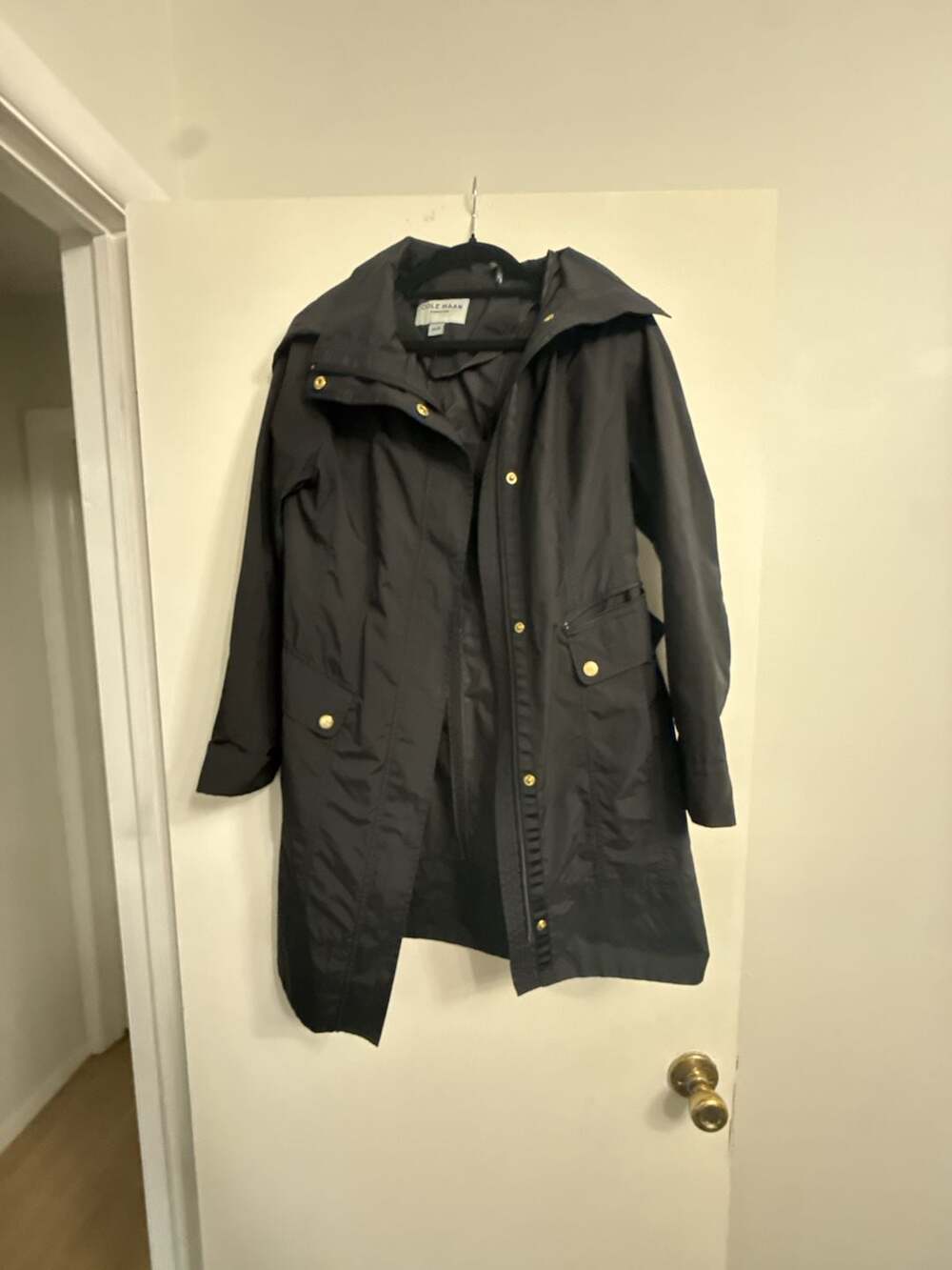 Cole Haan Signature Women's Packable Hooded Rain Jacket